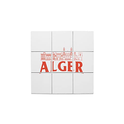Carreaux céramique décoratif Alger 10,8x10,8cm mosaïque murale carte postale pour maison