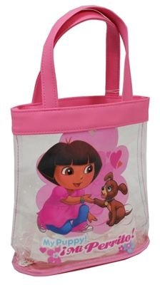 Dora the ExplorerDora Puppy Love Tote Bag, Dora and Puppy Picture, Two Handles, Pink