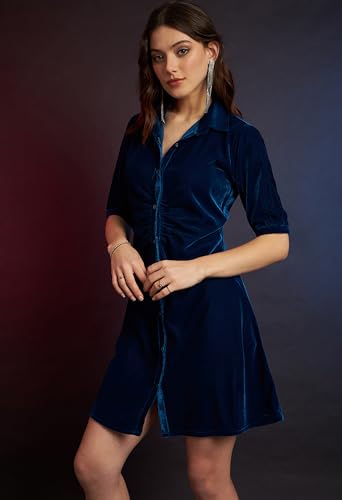 Image of ALL YOURS Womens Ravishing Velvet Slim Fit Party Dress for Women|Valentine Dress for Women|midi Dress for Women|Short Dresses for Women|Dresses for Women|Bodycon Dresses for Women|Bodycon Dresses