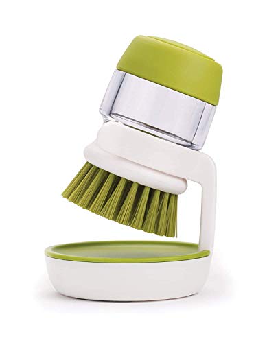 PC-SQUARE-Plastic-Cleaning-Brush-with-Soap-Dispenser-for-Kitchen-Sink-Dish-Washer-with-Storage-Stand-Multi-Colour