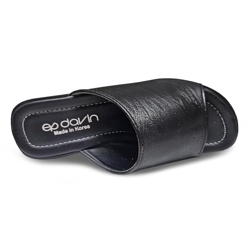 epdavin Women's Simple Comfy Open Toe Platform High Heel Slippers Slides Shoes4