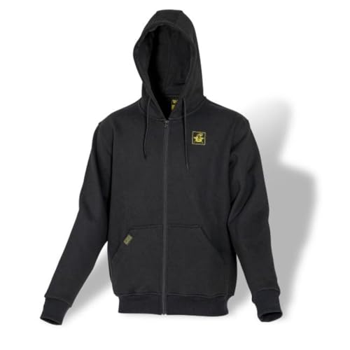 Black Cat Cat Zipper - Jersey de pesca, talla S, color negro