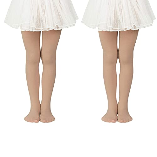 Image of Zando Ballet Tights for Girls - Ultra Soft Girls Dance Tights Elastic Ballet Footed Halloween Tight Girl for Daily School