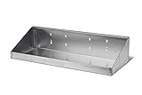 Triton Products 66186 Stainless Steel LocHook 18-Inch W by 6-1/2-Inch Deep Stainless Steel Shelf for Stainless Steel LocBoard