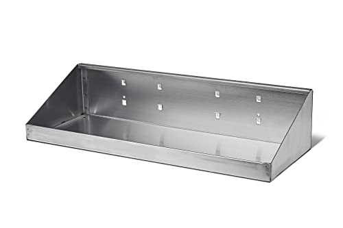 Triton Products 66186 Stainless Steel LocHook 18-Inch W by 6-1/2-Inch Deep Stainless Steel Shelf for Stainless Steel LocBoard