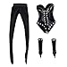 MagiDeal 1/6 Scale Corset Bustier Teddy Tights for 12 inch Female Hot Toys Phicen Kumik Body