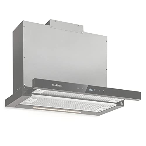 Klarstein Mariana Neo 60 Dunstabzugshaube, 60 cm, EEK A, 640 m³/h, Umluft...