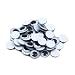 Creative Arts by Charles Leonard Wiggle Eyes, Round, 15mm, Black, 50/Bag (64515)
