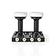 LNB - Quad Monoblock 6,0 ° - Ausgangsanschluss: 4X F-Connector - Rauschmaß Bereich: 0.85 dB - Konversionsgewinn: 52-67 dB - Schwarz - Astra+ / Hotbird