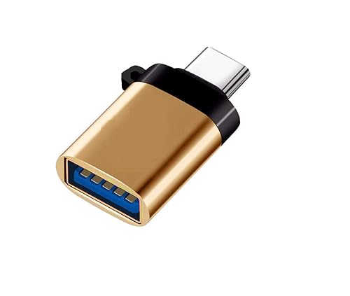 SENBUN Type C Male to USB Type A Female OTG Adapter Compatible with All Type C Enabled Devices (Golden) (B0CHSX3Q36) Amazon Price History, Amazon Price Tracker
