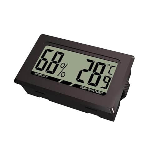 Termógrafo Digital LCD - Termohigrómetro Digital con Pantalla LCD | Precisión Exacta Mini Medidor Lectura Instantánea para Bodega Sala Sótano Habitación Instrumentos Musicales
