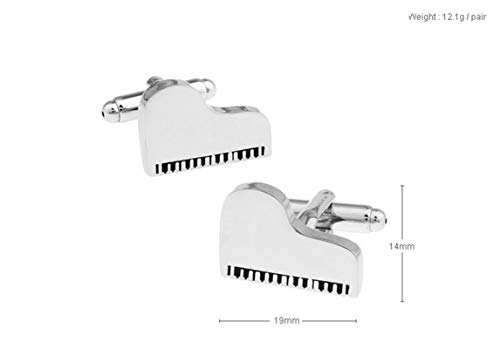 Mancuernillas para Hombre Daesar Plateadas miniatura 2
