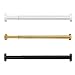 XCTLZG Teleskopowy wysuwany drążek zasłony ze stali nierdzewnej, karnisz do firanek, drążek do garderoby, karnisz (złoty, 97-160 cm) nowoczesne pręty do zasłon prysznicowych (kolor: złoty, rozmiar: 50-75 cm)