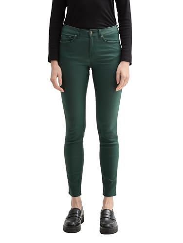 TOM TAILOR Denim Damen Coated NELA Extra Skinny Jeans in Leder-Optik, 10362 - Dark Gable Green, 31/32 TOM TAILOR Denim Damen Coated NELA Extra Skinny Jeans in Leder-Optik, 10362 - Dark Gable Green, 31/32