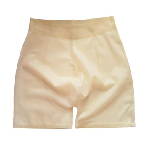 Pantalones cortos de látex transparentes hechos a mano en talla XL