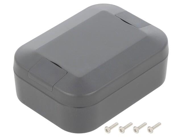 Boîtier universel WP6-8-3C Takachi en ABS graphite 60x30x80mm