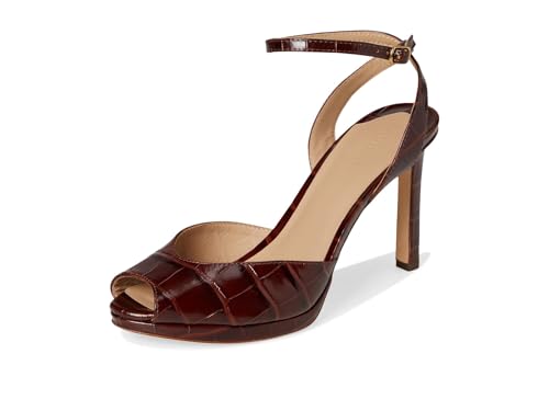 Image of Lauren Ralph Lauren Women's Kyla Crocodile-embossed Leather Sandal