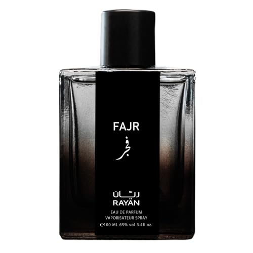 RAYAN Fajr Perfume for Men - Long Lasting Arabian Eau De Parfum, 100mL (3.34 Fl oz) Scent with Osmanthus, Grapefruit, Rosemary, Saffron, Amber Warmth on a Bed of Musk - Ideal Gift for Ramadan & Eid