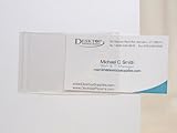 Clear Adhesive Business Card Sleeves - 100 Pieces