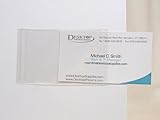 Clear Adhesive Business Card Sleeves - 200 Pieces