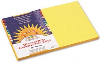 SunWorks Construction Paper PAPER,CNST,12X18,50PK,YW (Pack of30)
