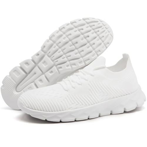 Image of Mens Running Shoes Fashion Sneakers Slip on Breathable Tennis Gym Sports Workout Walking Shoes Lightweight