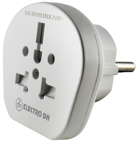 ADAPTADOR UNIVERSAL DE VIAJE BLANCO