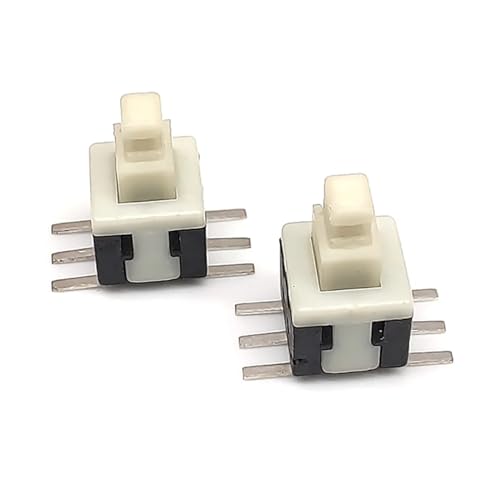 Micro-interrupteur tactile à 6 broches 5.8mm autobloquant pour circuit imprimé DIY x100