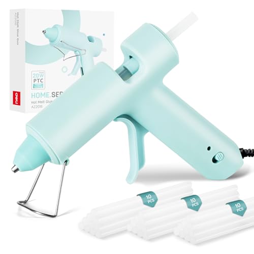 Hot Glue Gun, Mini Hot Glue Gun Kit with 30 Glue Sticks, Consistent Flow, Fast Heating& Ergonomic Design for School Arts& Crafts, DIY Projects and Home Repairs& Decoration