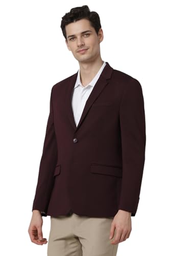 Image of Peter England Men's Neo Slim Knit Textured Blazer