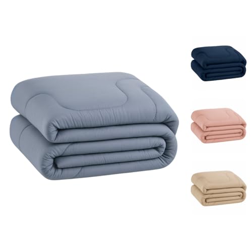 Edredom Percal 400 Fios Grosso Extra Macio Dupla Face Cobertor (Cinza, Casal)