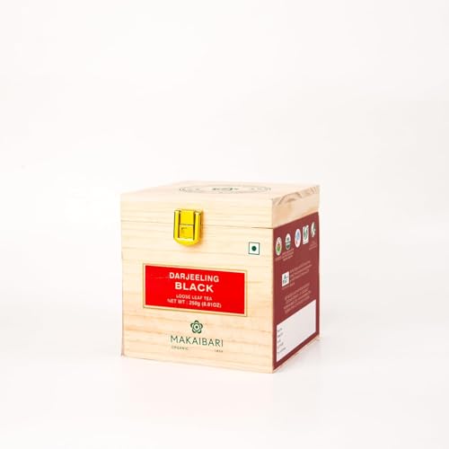 Image of Makaibari Darjeeling Black Tea | Premium Loose-Leaf | 250Gm Chestlets Box | USDA Certified | Premium Loose-Leaf | 100% Organic & Natural | Premium Black Tea With Rich Taste & Aroma | Single Estate Whole Leaf Chai