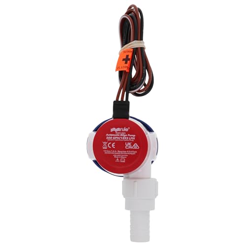 Image of Rule 25SA, 12V Automatic Bilge Pump - Fully Submersible - 500GPH