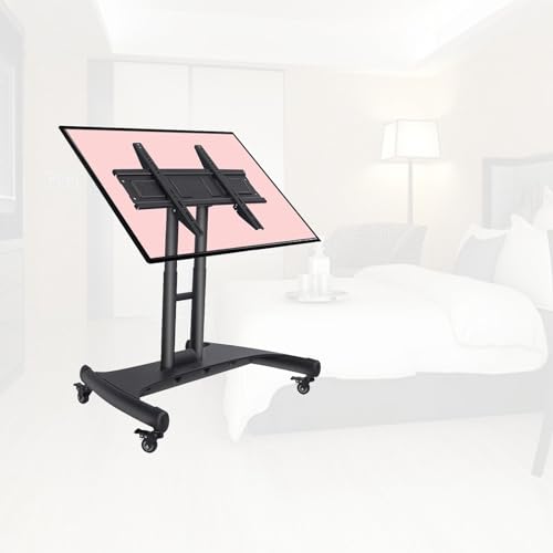 Soporte universal para TV de piso móvil, ajustable en alto miniatura 1