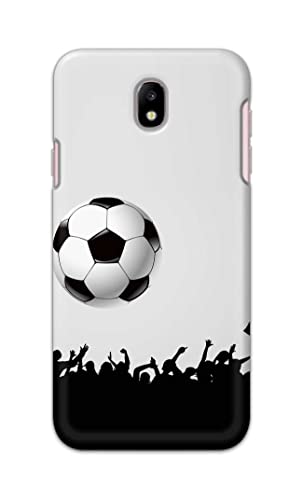 Image of Printed Hard Back Cover Case for Samsung Galaxy J7 Pro | Samsung Galaxy J7 2017 Back Cover (Football Icon) -1302