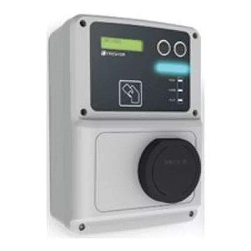 Circutor RVE-WB Box Parking 2 Socket device with display, control buttons, and a covered socket.