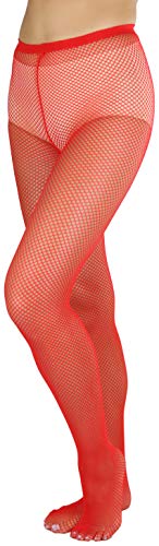 Image of ToBeInStyle Women's Sexy Vibrant Fine Classic Fishnet Full Footed Pantyhose