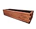 HolzGarden Pflanzkübel Holz Rechteckig 118x30x40 cm Imprägniert Farbe Mahagoni Wetterfest Blumenkasten Blumentopf Groß Außen Balkon Garten Pflanzkasten Outdoor 95l Serie FORNEA