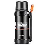 LOKPESCO Insulated Flask for Hot Drink 2L- Large Coffee Thermo Flask, 24 Hrs Hot|Cold, Stainless Steel Hot Water Bottle, Triple-Wall Insulated Oversized Vacuum Bottle, Leak-Proof, BPA-Free
