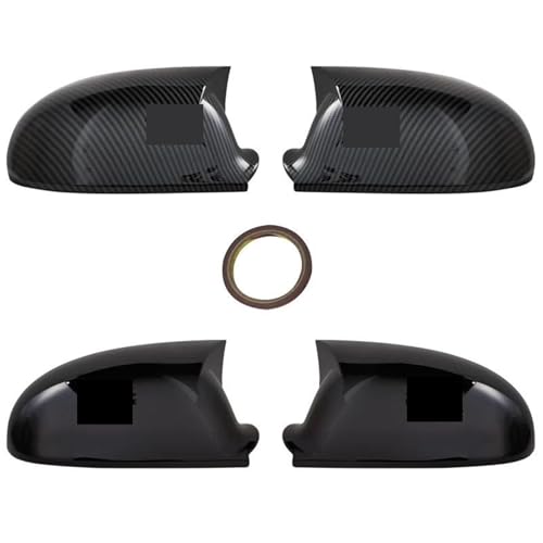 Boîtier de rétroviseur pour Golf 5 protégeant avec style carbone - 2