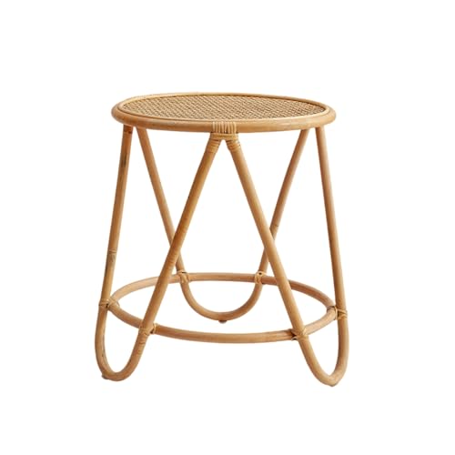 Rattan Outdoor Beistelltisch Handgestrickter Patio Kaffee Bistrotisch...