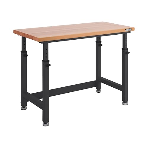 Seville Classics Heavy-Duty Wood Top Workbench Table