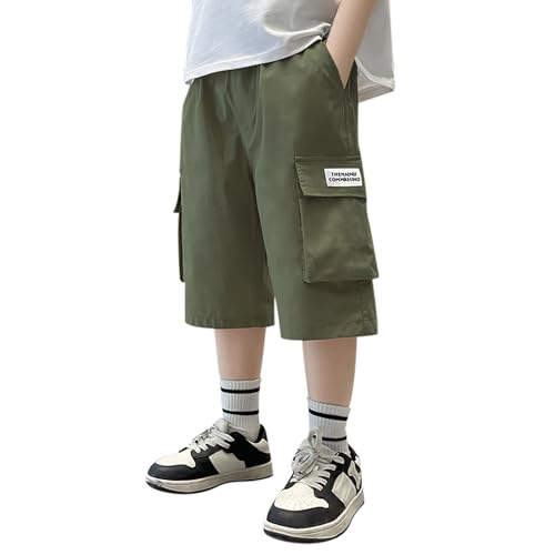 Boys Cargo Shorts for Kids Youth Outdoor Casual Stretch Comfortable Durable Lightweight Breathable Active Play3