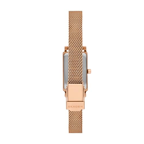 Image of Skagen Hagen Lille Rectangular Stainless Steel Watch for Women