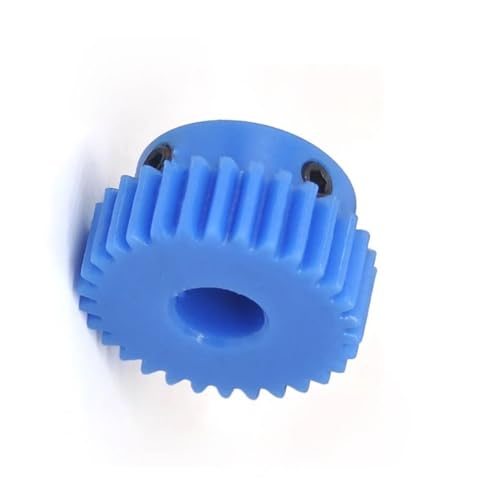 Cylindrical Drive 1pcs 1 Module Blue Nylon Spur Gear with Step 1M 42T 45T 18T 50T 60T 80T 120T Straight Teeth Cylindrical Gear 10mm Bore Rack Machinery(48 Teeth)