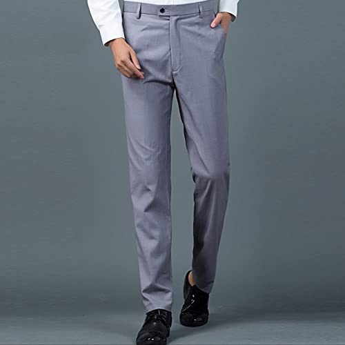 Pantalones casuales clásicos para hombre slim miniatura 2