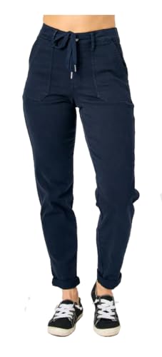 Judy Blue High Waist Garment Dyed Cuffed Jogger Jeans, 88813