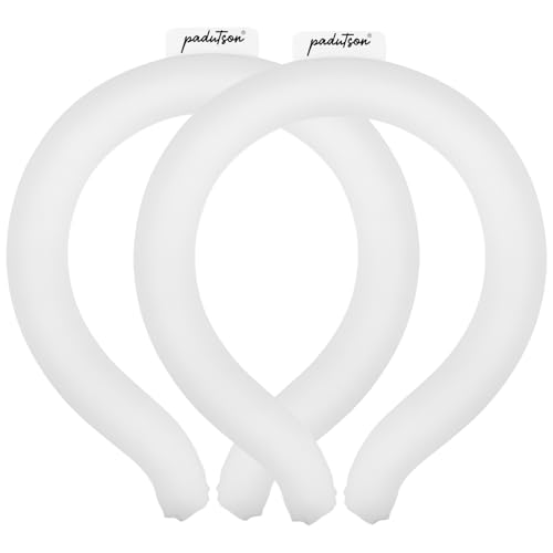 Image of 2PCS Neck CoolingTube, Reusable Ice Coolers Wearable Body CoolingProducts, Neck Coolers for HotWeather (White*2)