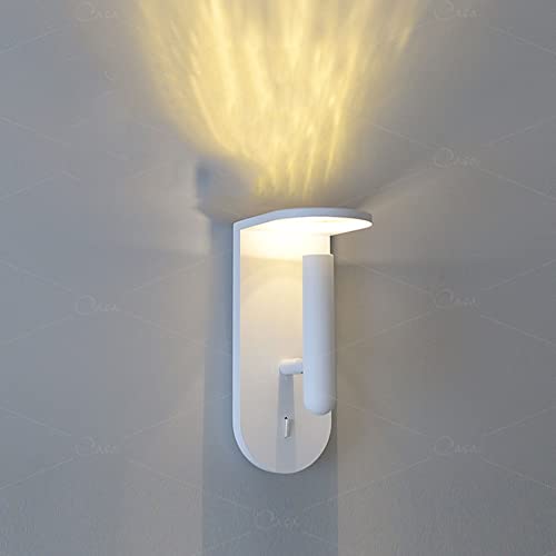 Innen Wandlampe Licht und Schatten Rotierende Design Leselampe Einfache Dekoration Schlafzimmer Studie Wandlampe Stecker in Nacht Licht Licht Sensor Nachtlichter Smart Nachtlicht LED Wandleuchten ( Co