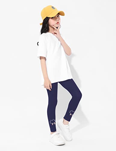 Kiench Girls' Leggings Cotton Toddler Full Length Pants Pack of 34